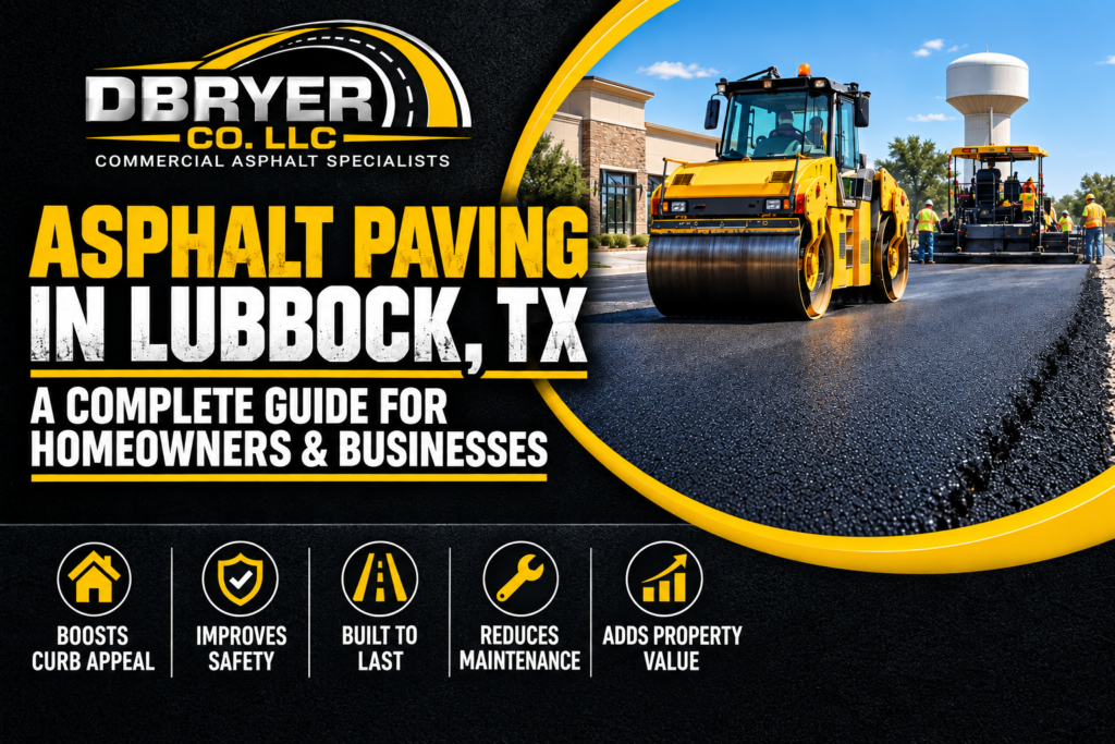 Asphalt paving in Lubbock TX for residential and commercial properties